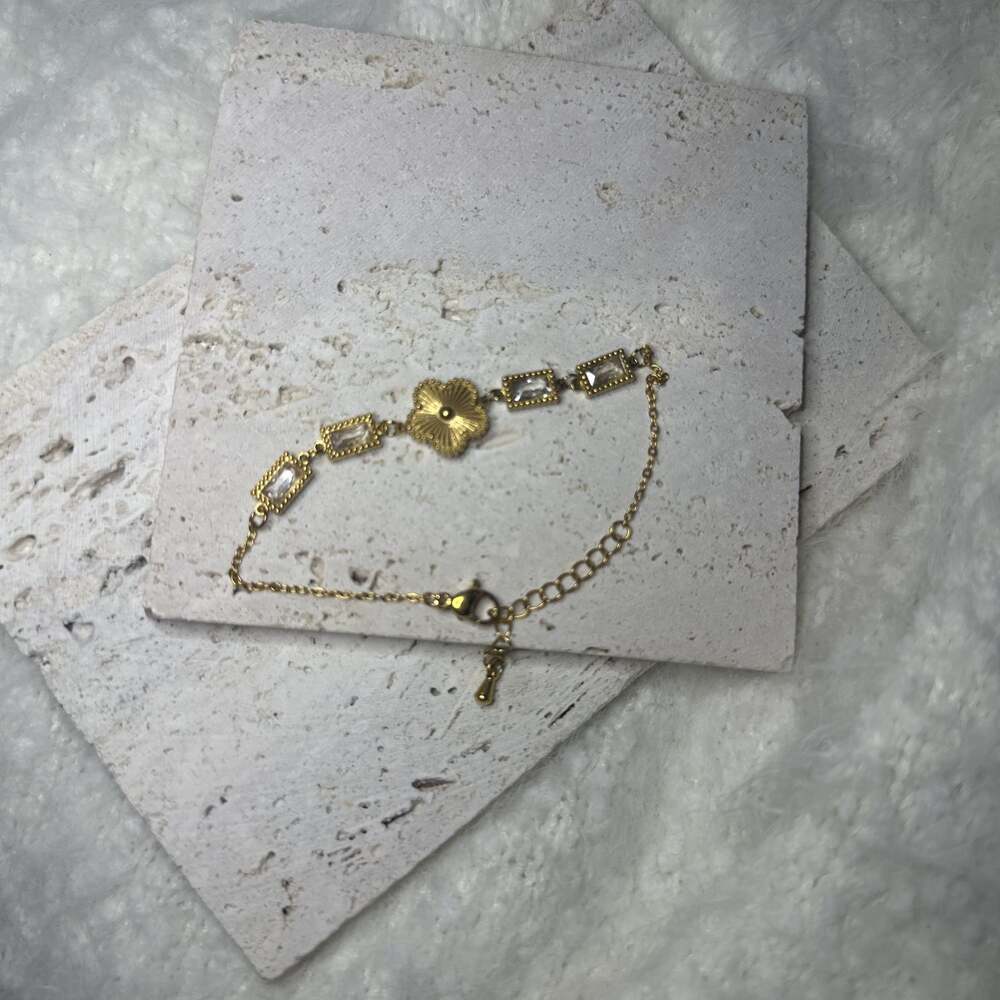 Flower Bracelet 18k Gold-plated - Etsy